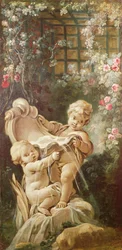 Zwei Liebende nahe einem Brunnen, ca. 1750-65